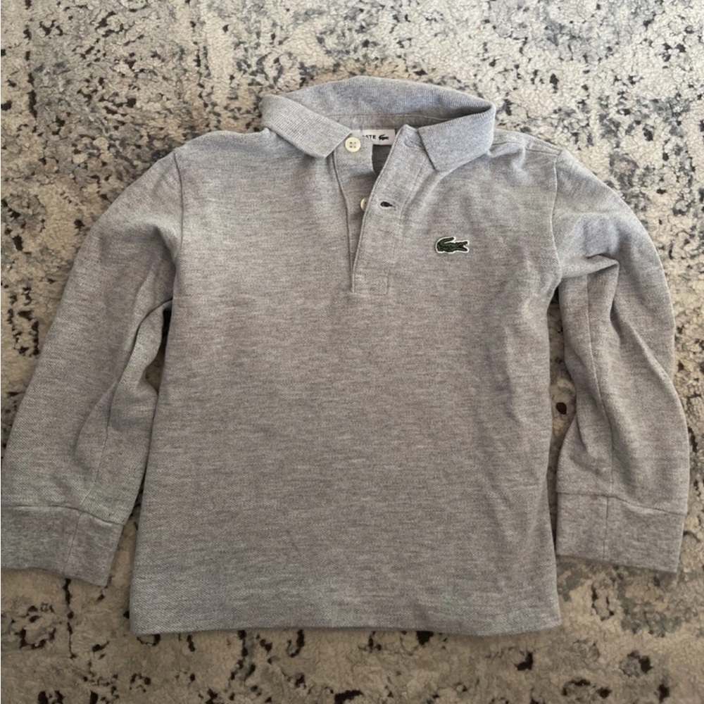 Lacoste Kids Polo Shirt in Gray